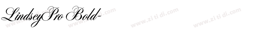 LindseyPro Bold字体转换